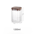 Load image into Gallery viewer, Square Sealed Glass Jar | Food Storage | Kitchen Organisation | Sealed Lid - Apex Bespoke Carpentry
