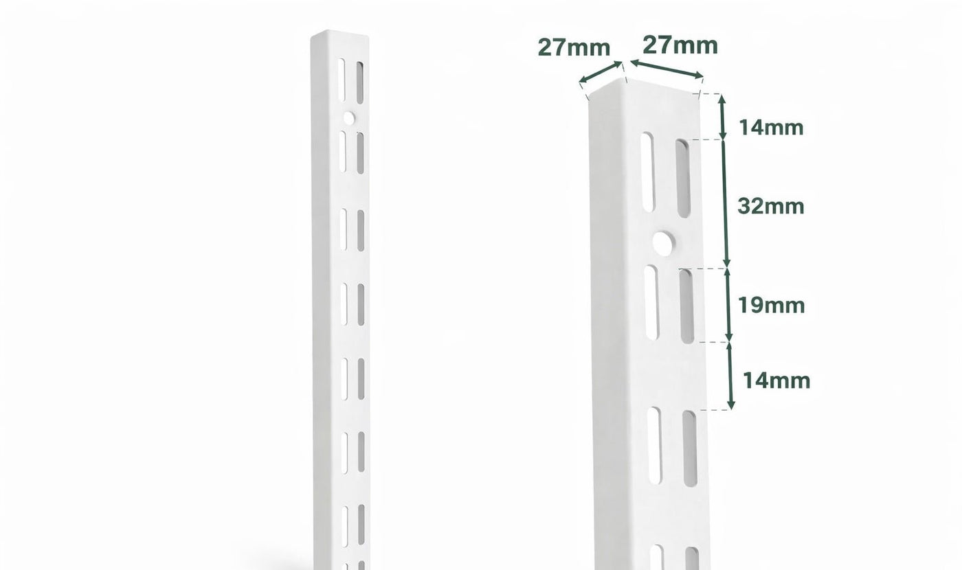 Twin Slot Wall Mounted Bracket - Apex Bespoke Carpentry