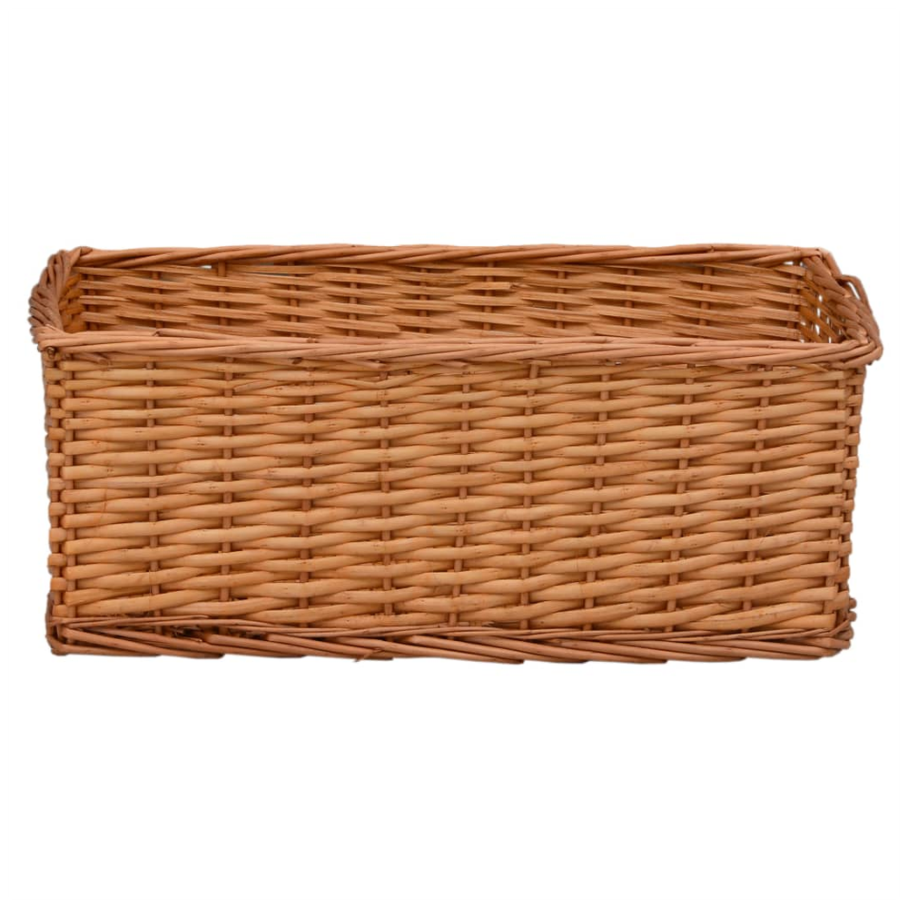 4 Piece Nesting Basket Set Brown Willow